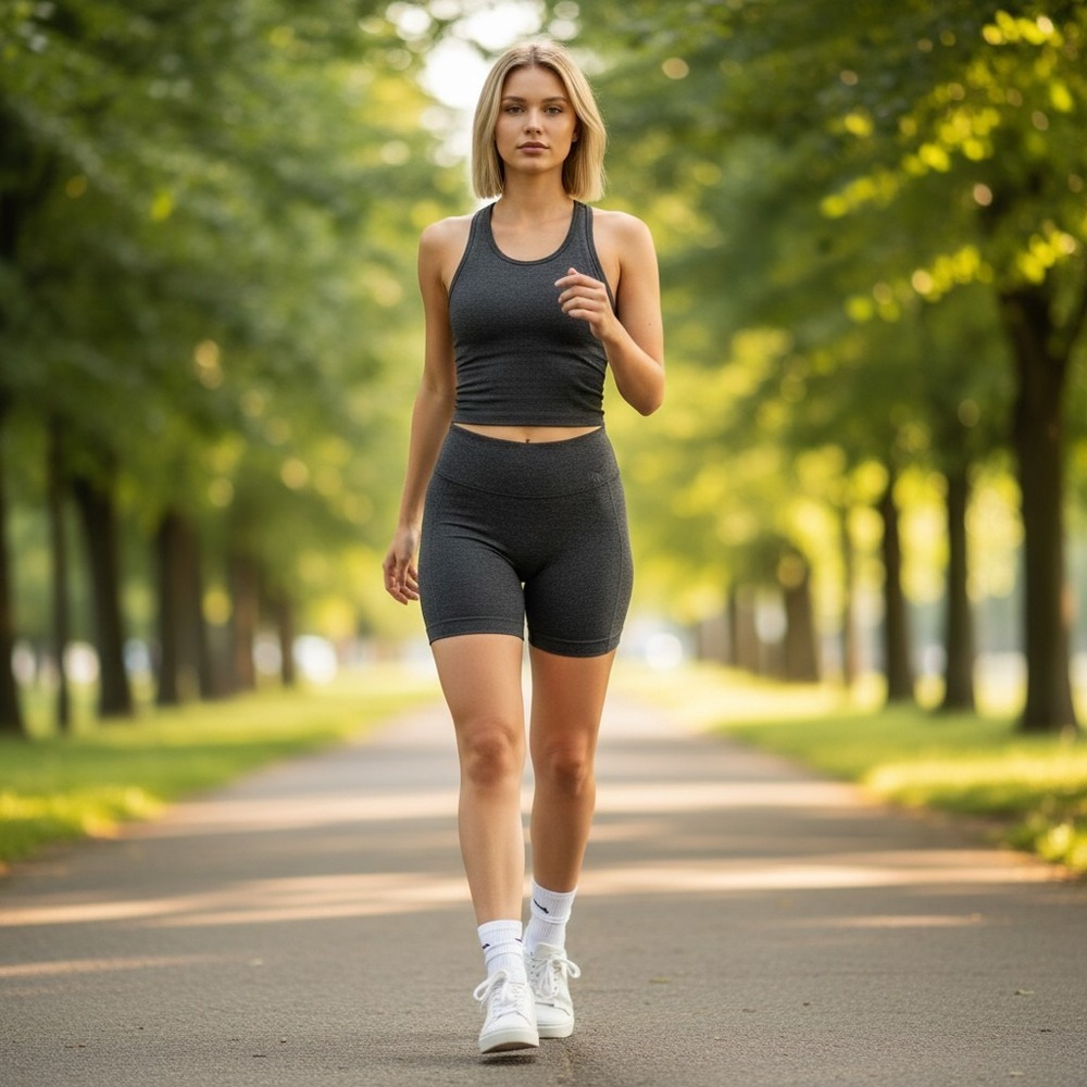 Fabletics RestoreKnit Slim Shorts Womens‎ M Athleisure High Waist New